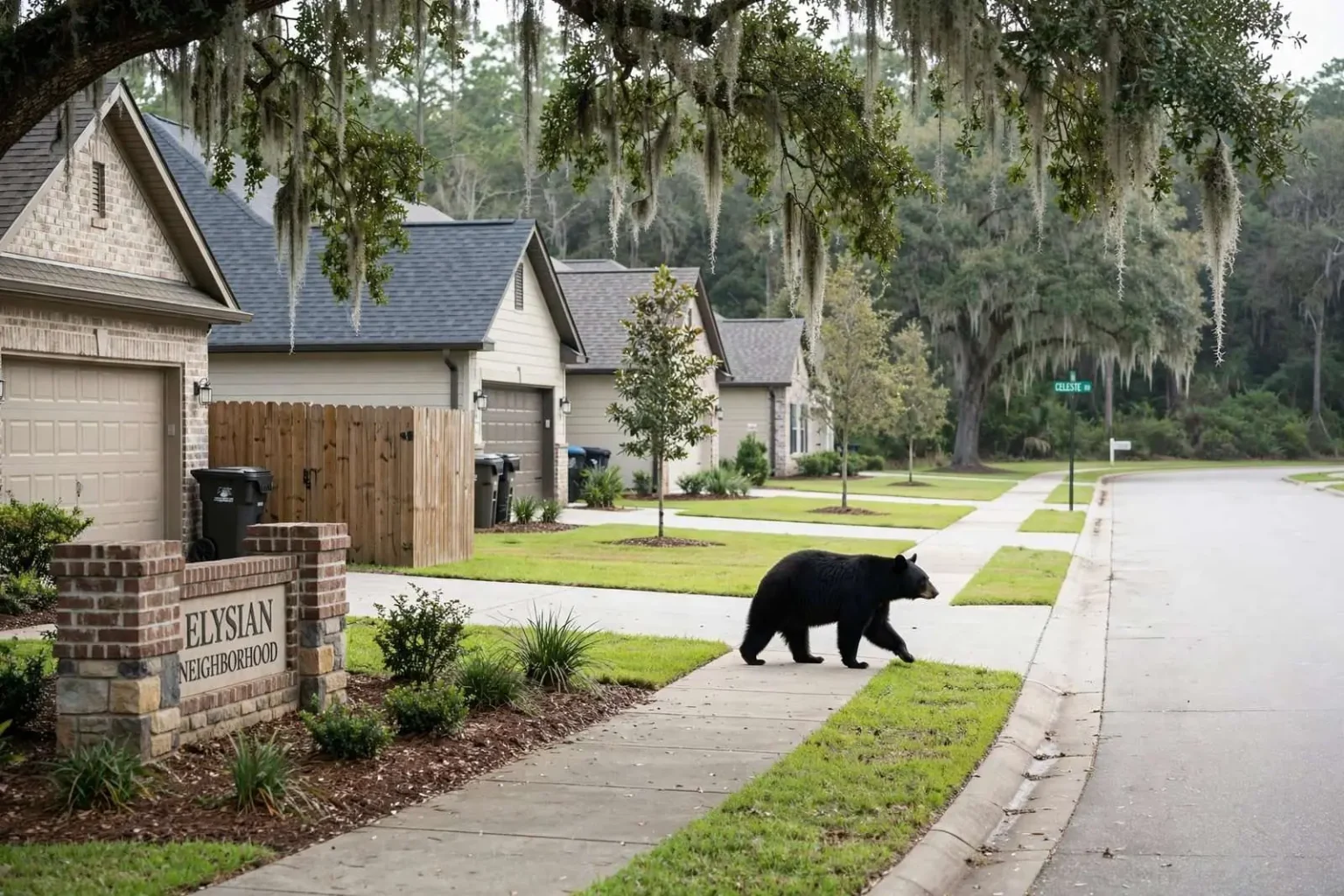 Illustration for the news story: ‘He’s One of Our Neighbors Now’: Saraland Residents Embrace Their Local Black Bear