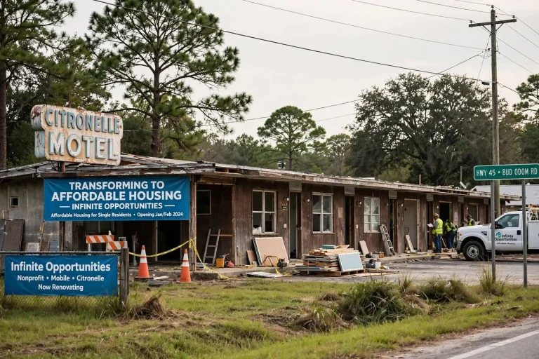 Illustration for the news story: Abandoned Citronelle Motel Being Transformed into Affordable Housing