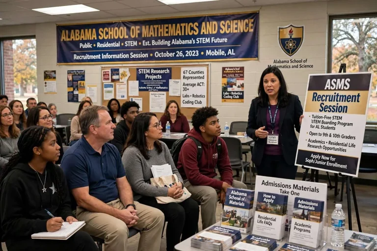Illustration for the news story: Alabama School of Mathematics and Science Hosts Recruitment Session for 9th and 10th Graders