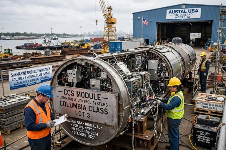 Illustration for the news story: Austal USA Lands $12.8 Million Order for Columbia-Class Submarine Work