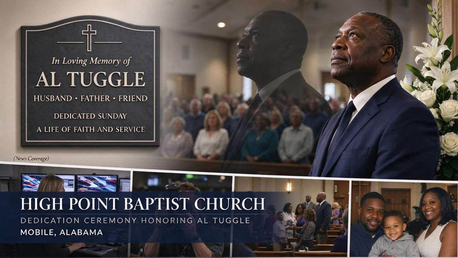 Illustration for the news story: High Point Baptist Church holds dedication ceremony honoring Al Tuggle