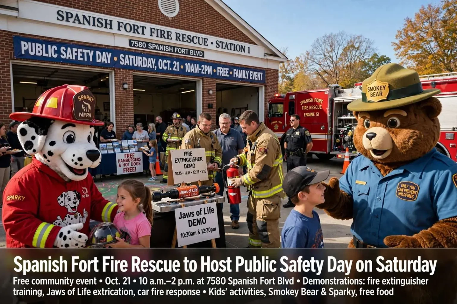 Illustration for the news story: Spanish Fort Fire Rescue to host Public Safety Day on Saturday