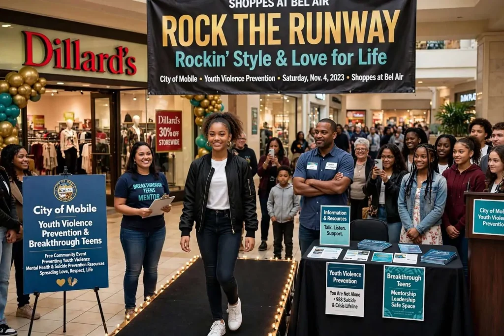 Illustration for the news story: Dillard’s ‘Rock the Runway’ Fashion Show Spotlights Youth Violence Prevention in Mobile