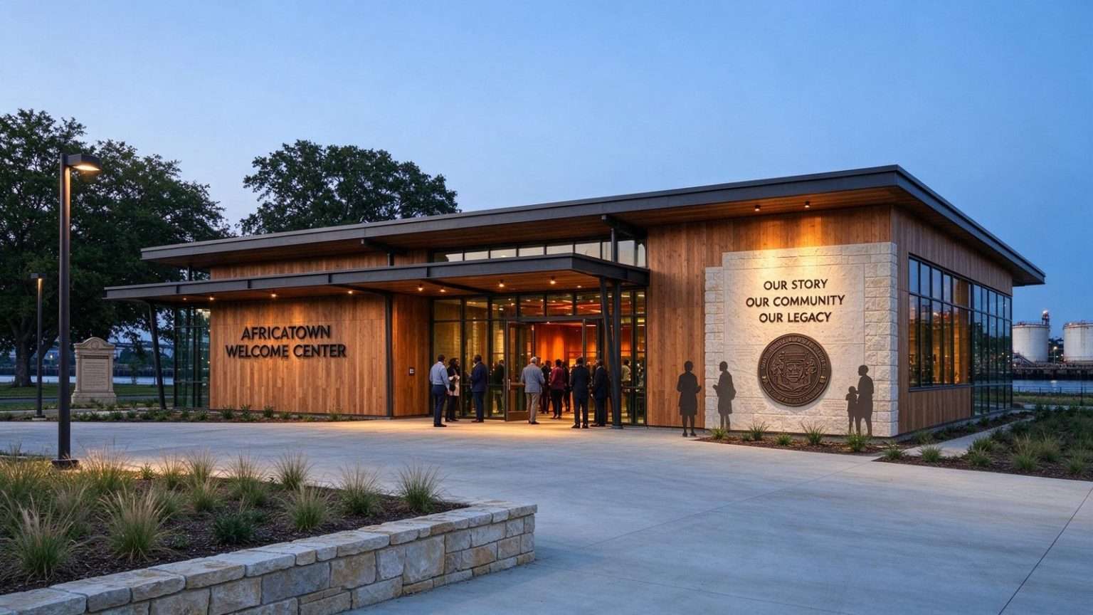 Illustration for the news story: Final design for Africatown Welcome Center unveiled after months of community input
