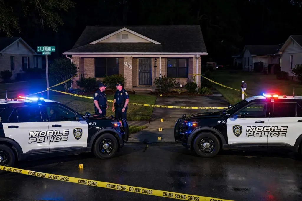 Illustration for the news story: Mobile Police Investigating Fatal Shooting of 55-Year-Old Man on Calhoun Road