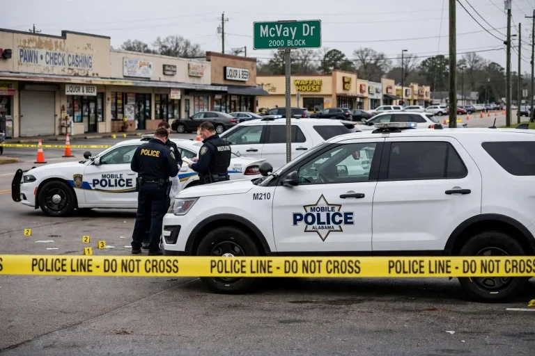 Illustration for the news story: Mobile Police Investigate Deadly Shooting on McVay Drive