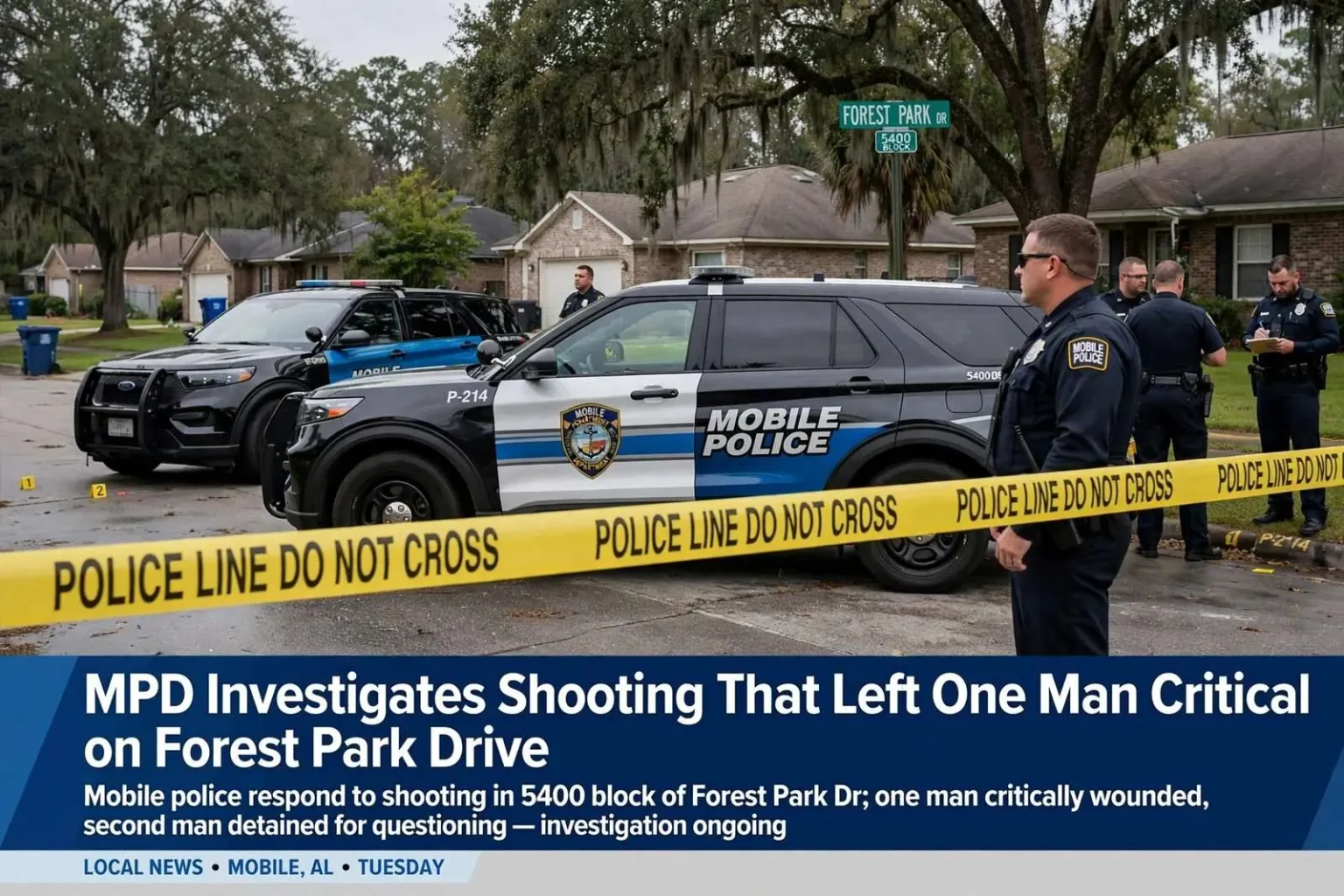 Illustration for the news story: MPD Investigates Shooting That Left One Man Critical on Forest Park Drive