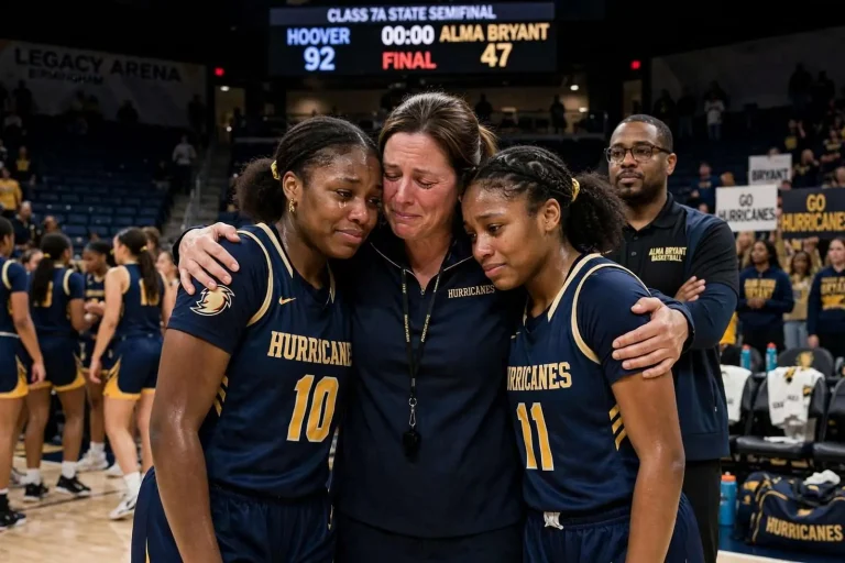 Illustration for the news story: Alma Bryant’s Season Ends in Blowout Loss to Hoover, But Hurricanes Find a Deeper Victory