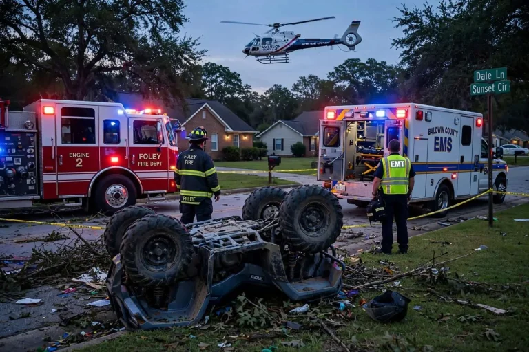 Illustration for the news story: Four Kids Hurt, One Airlifted, After ATV Rolls Over in Foley