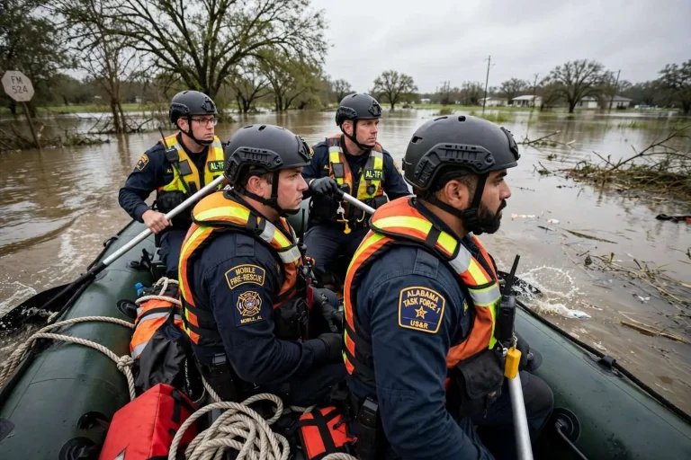 Illustration for the news story: Alabama Task Force 1, With Mobile Rescue Specialists, Continues Swift Water Response in Texas