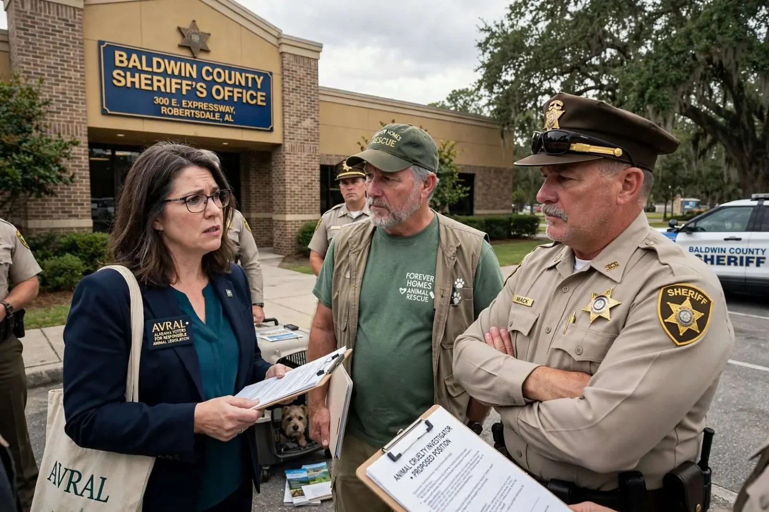Illustration for the news story: Animal Rights Groups Push Baldwin County Sheriff for Full-Time Cruelty Investigator