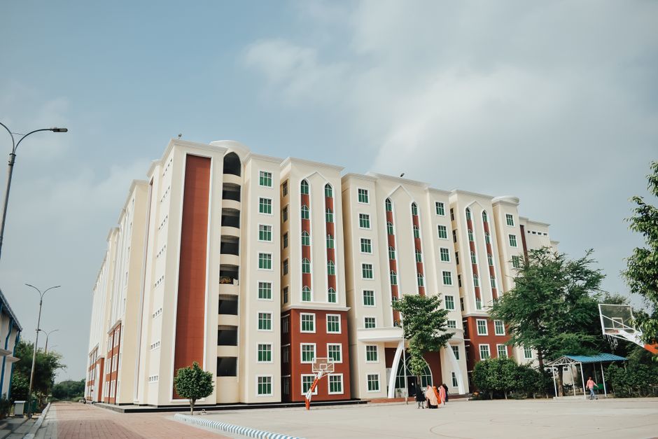 Residential school campus building exterior