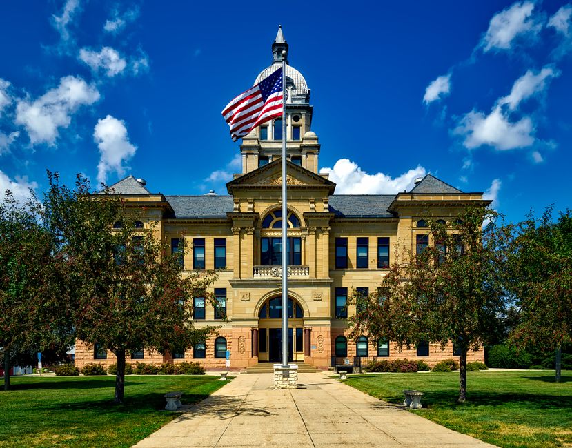 Baldwin County government offices in Bay Minette, Alabama