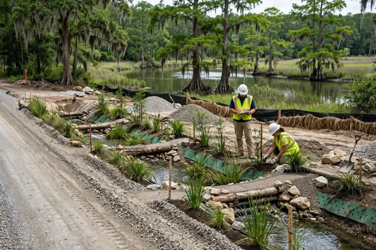 Illustration for the news story: Baldwin County, ADEM Launch Erosion Project to Shield Magnolia River