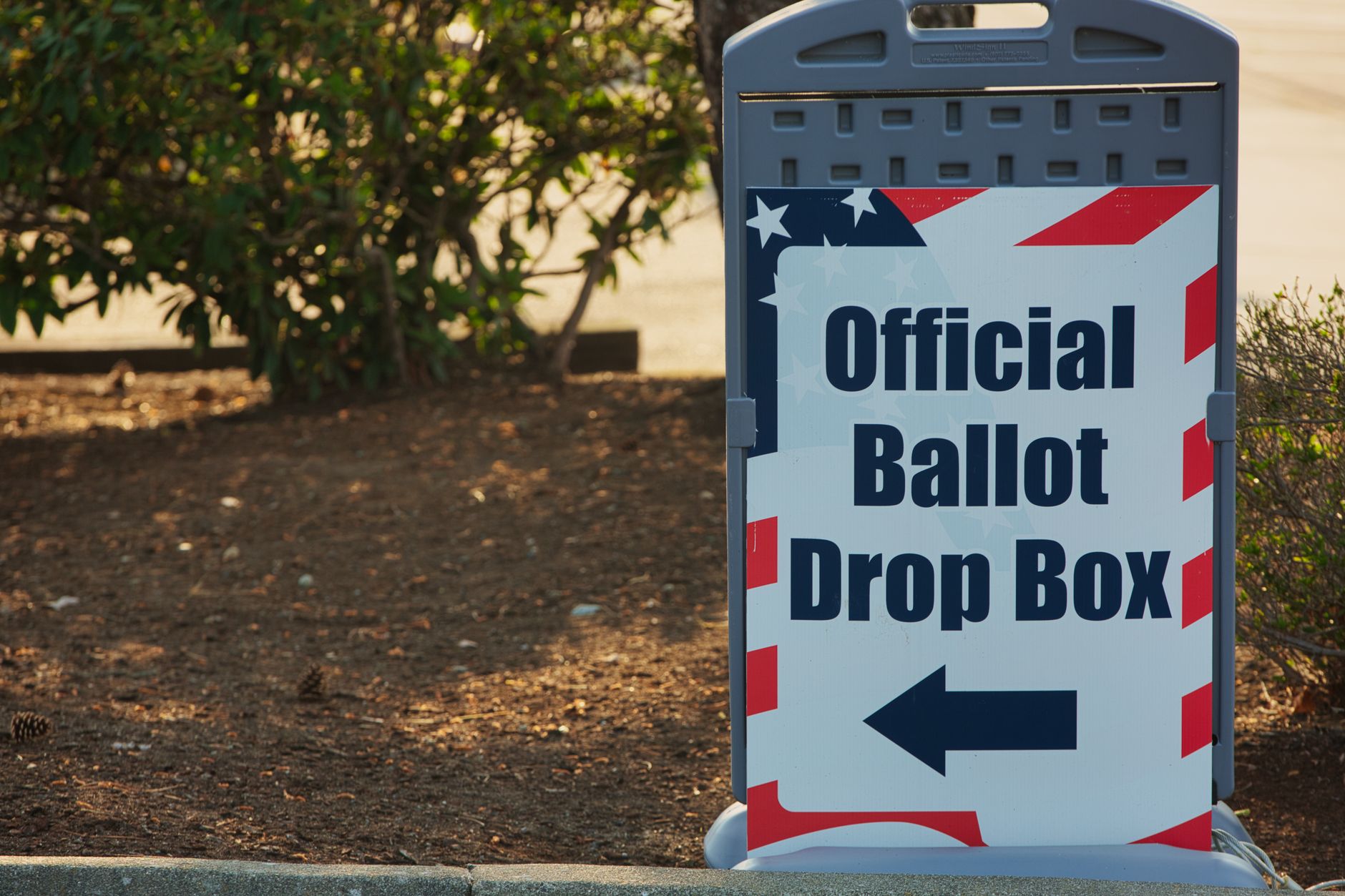 Polling place signage representing the Baldwin County Senate runoff election