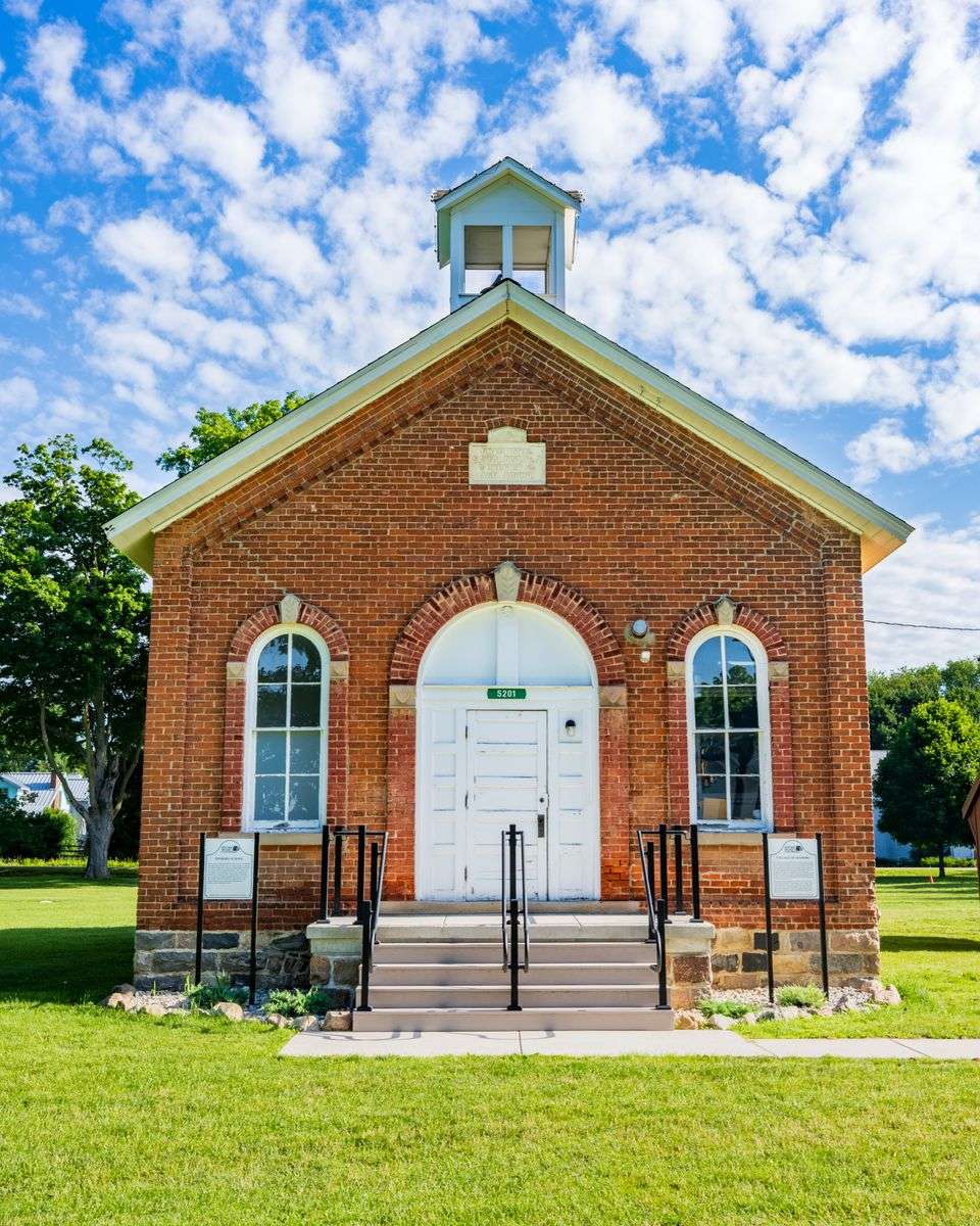 Exterior of a historic multi-story school building