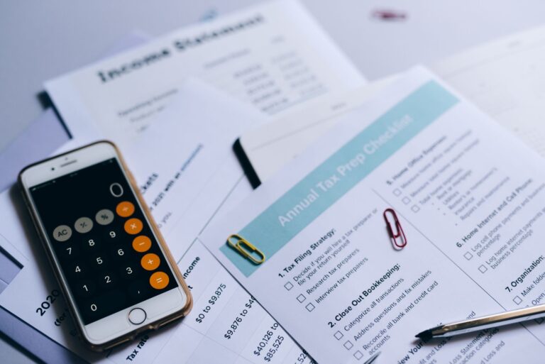 Property tax assessment documents on a desk