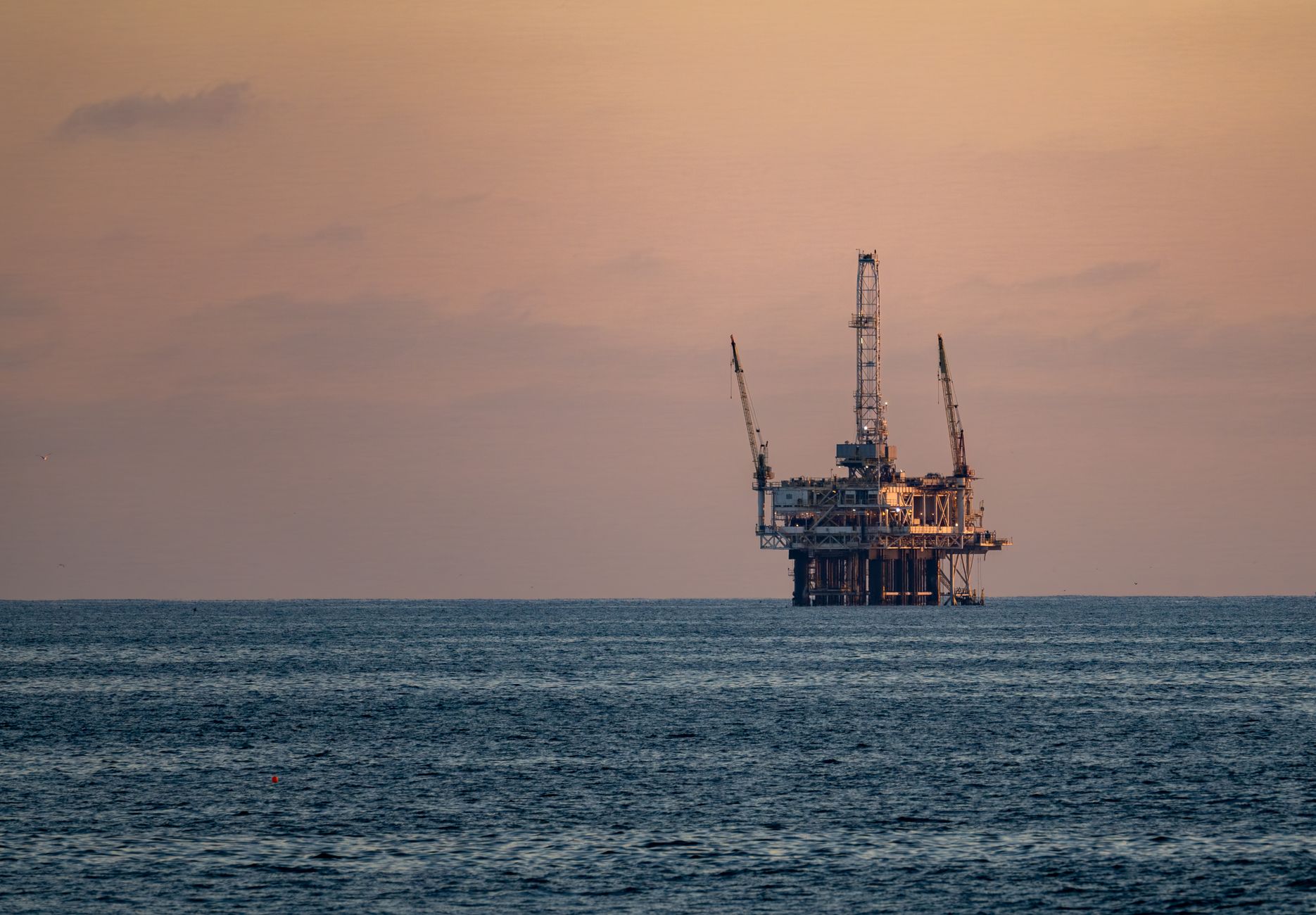 Offshore oil platform in the Gulf of Mexico
