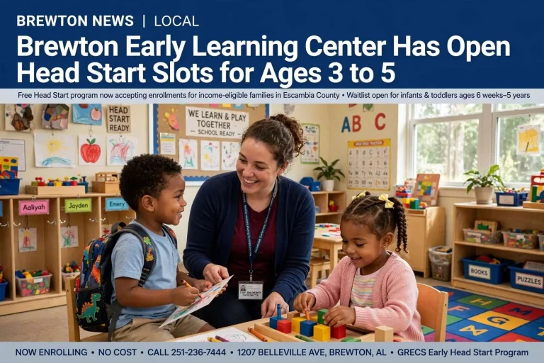 Illustration for the news story: Brewton Early Learning Center Has Open Head Start Slots for Ages 3 to 5