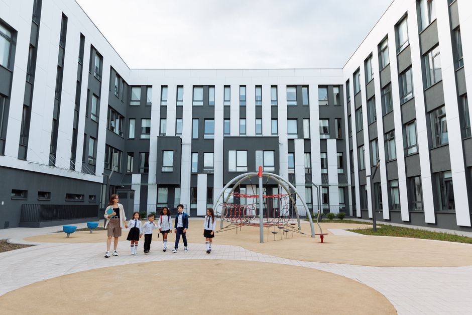New elementary school building exterior