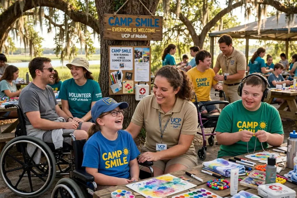 Illustration for the news story: Camp SMILE Is Running Right Now in Mobile, and It Turns Nobody Away