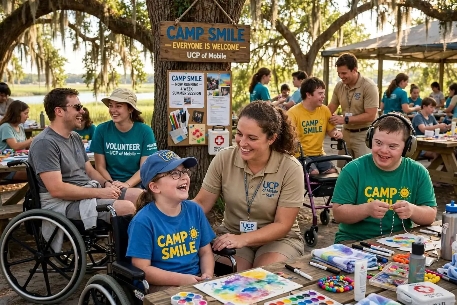 Illustration for the news story: Camp SMILE Is Running Right Now in Mobile, and It Turns Nobody Away