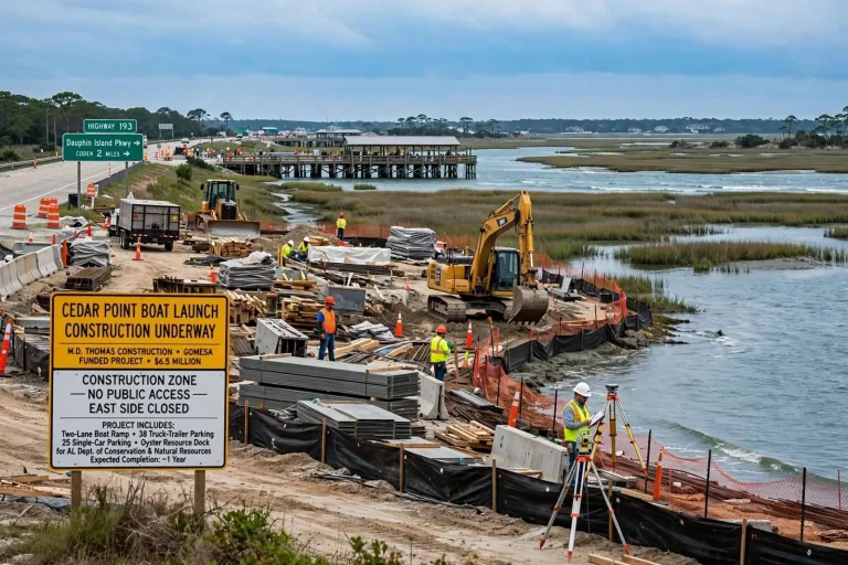 Illustration for the news story: Cedar Point Boat Launch Construction Underway; Fitness Challenge, Junior Sailing Championship Also Set