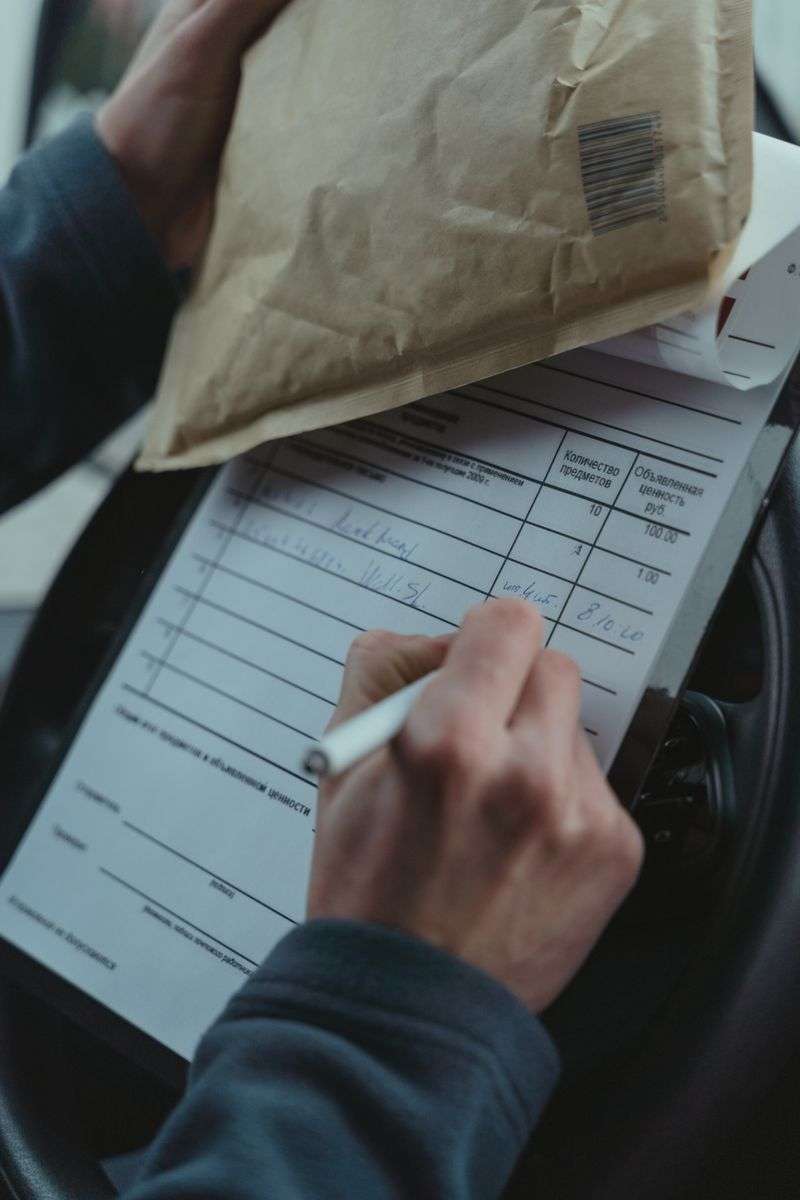 A household census questionnaire form ready to be filled out and mailed