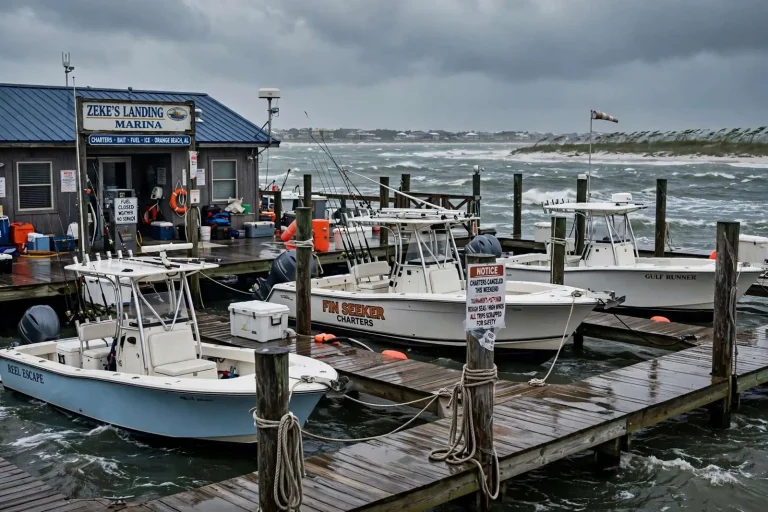 Illustration for the news story: Choppy Gulf Waters Force Orange Beach Charter Captains to Scrap Trips, Postpone Tournaments