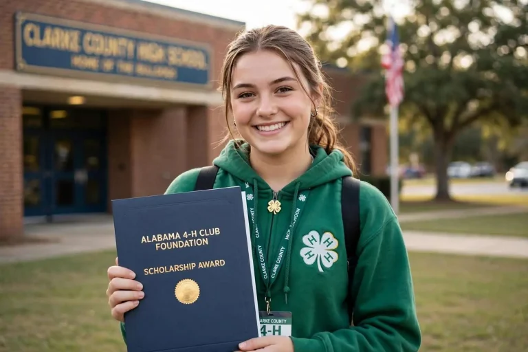 Illustration for the news story: Clarke County High School Student Earns Alabama 4-H Club Scholarship