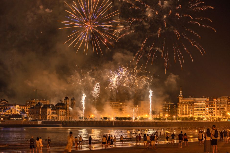 Fireworks display over the Alabama Gulf Coast on the Fourth of July