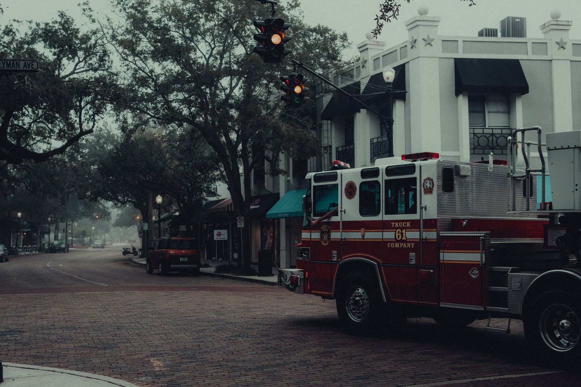Street scene in Fairhope, Alabama