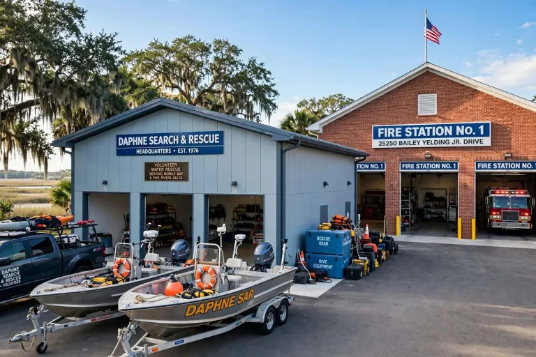 Illustration for the news story: Daphne Approves New Home for Search and Rescue Team Next to Fire Station