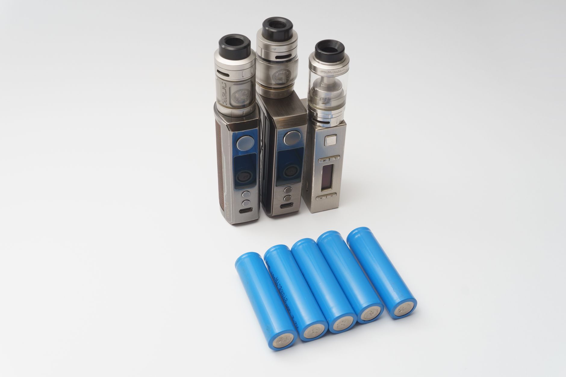 A person exhaling vapor from an electronic cigarette