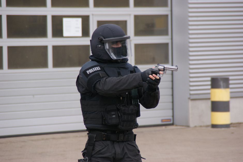Police equipment representing local public-safety resources