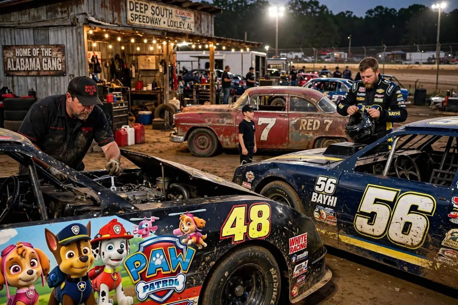Illustration for the news story: Deep South Speedway in Loxley Keeps Generations of Racing Families on the Dirt Track