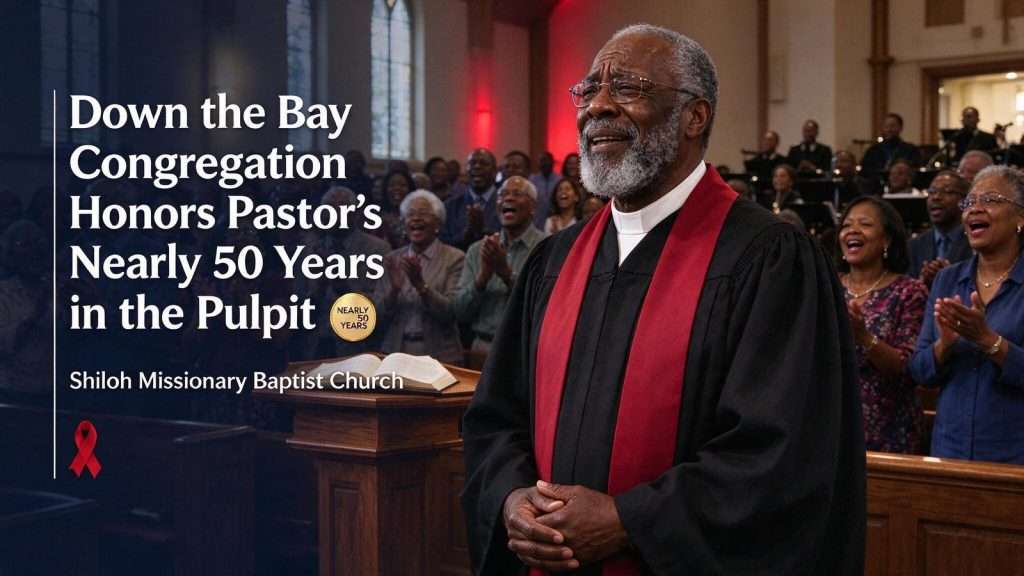 Illustration for the news story: Down the Bay Congregation Honors Pastor’s Nearly 50 Years in the Pulpit