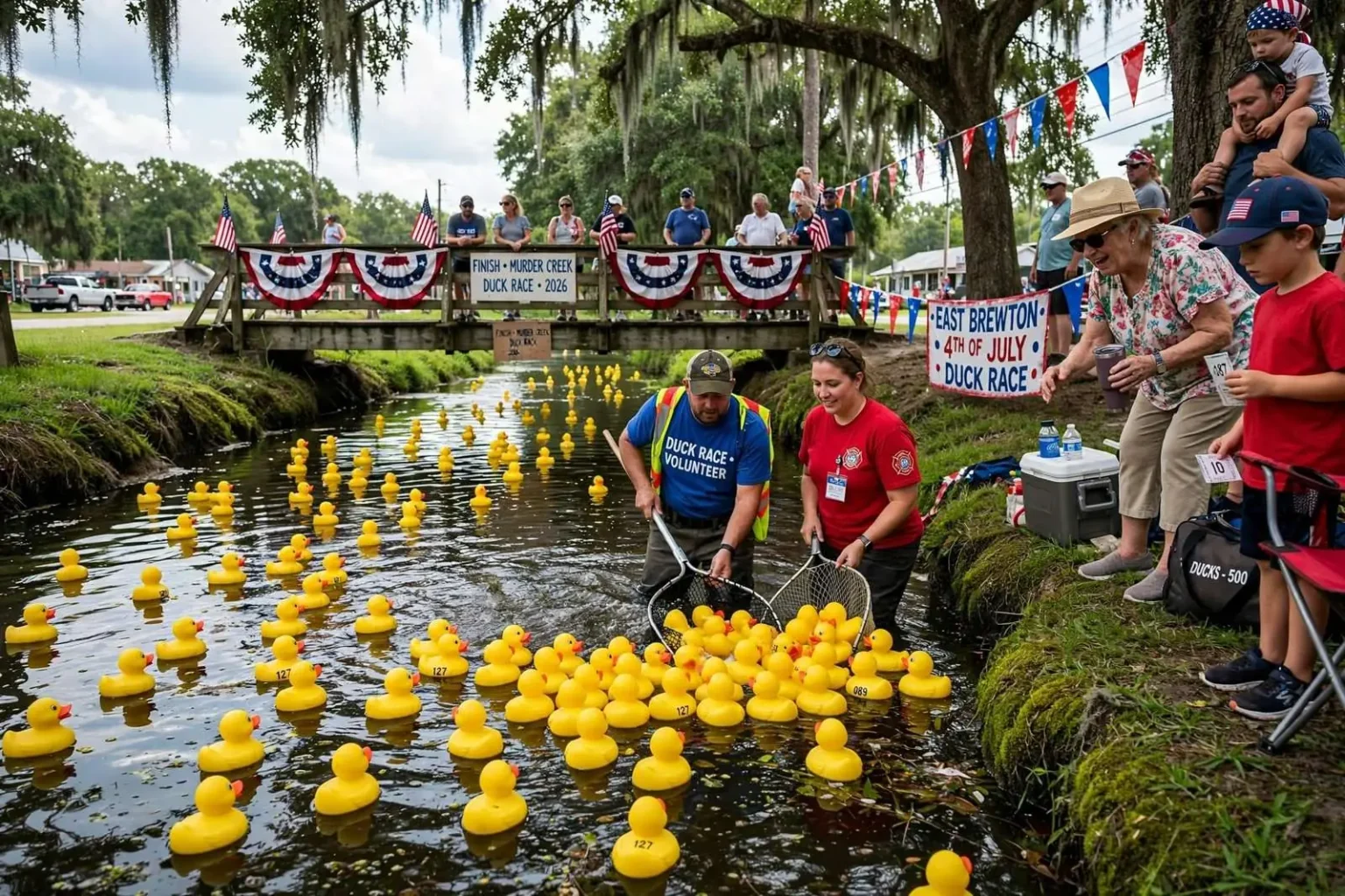 Illustration for the news story: Rubber Ducks and Murder Creek: East Brewton Closes Out a Fourth of July Weekend on the Water