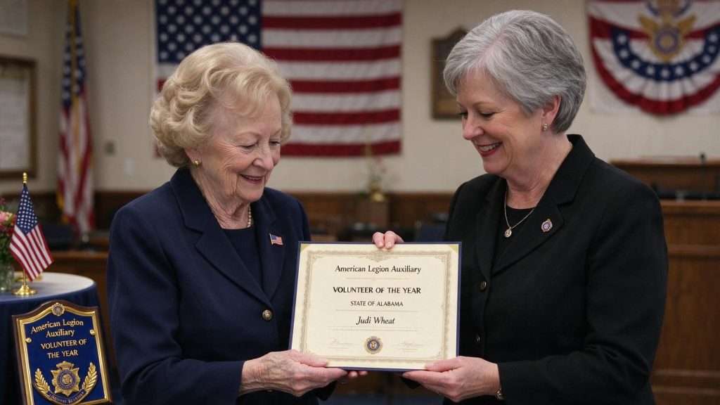 Illustration for the news story: Elberta’s Judi Wheat Named Alabama’s American Legion Auxiliary Volunteer of the Year
