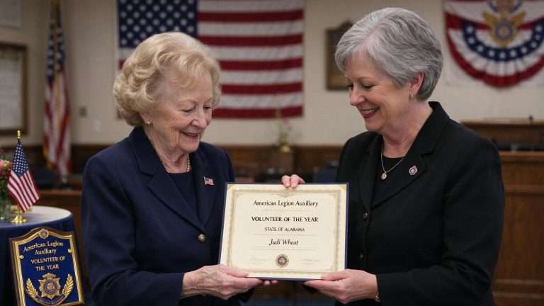 Illustration for the news story: Elberta’s Judi Wheat Named Alabama’s American Legion Auxiliary Volunteer of the Year