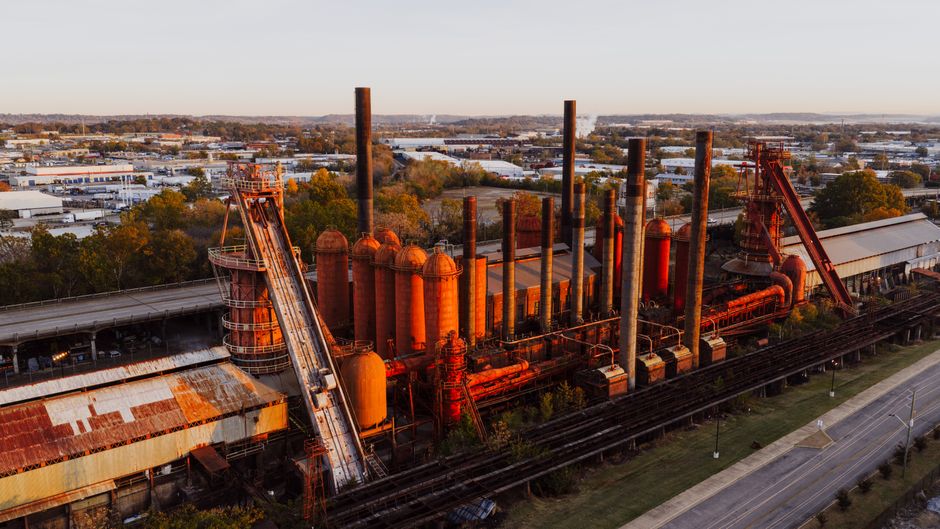 Industrial cleanup site in Mobile, Alabama