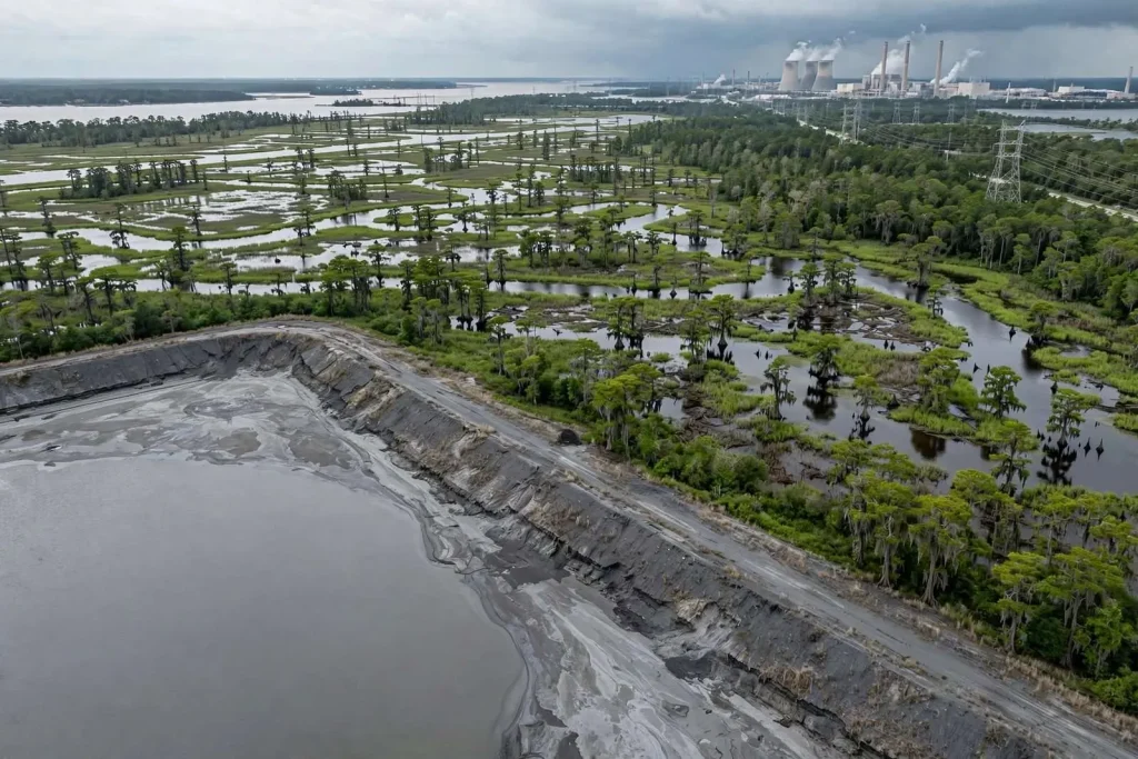 Illustration for the news story: EPA Weighs Letting Alabama Take Over Oversight of Coal Ash Pond Closures