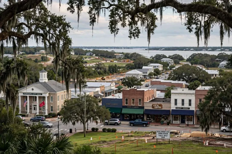 Illustration for the news story: Fairhope Is About to Vote on Zoning Changes That Could Reshape What Gets Built Where