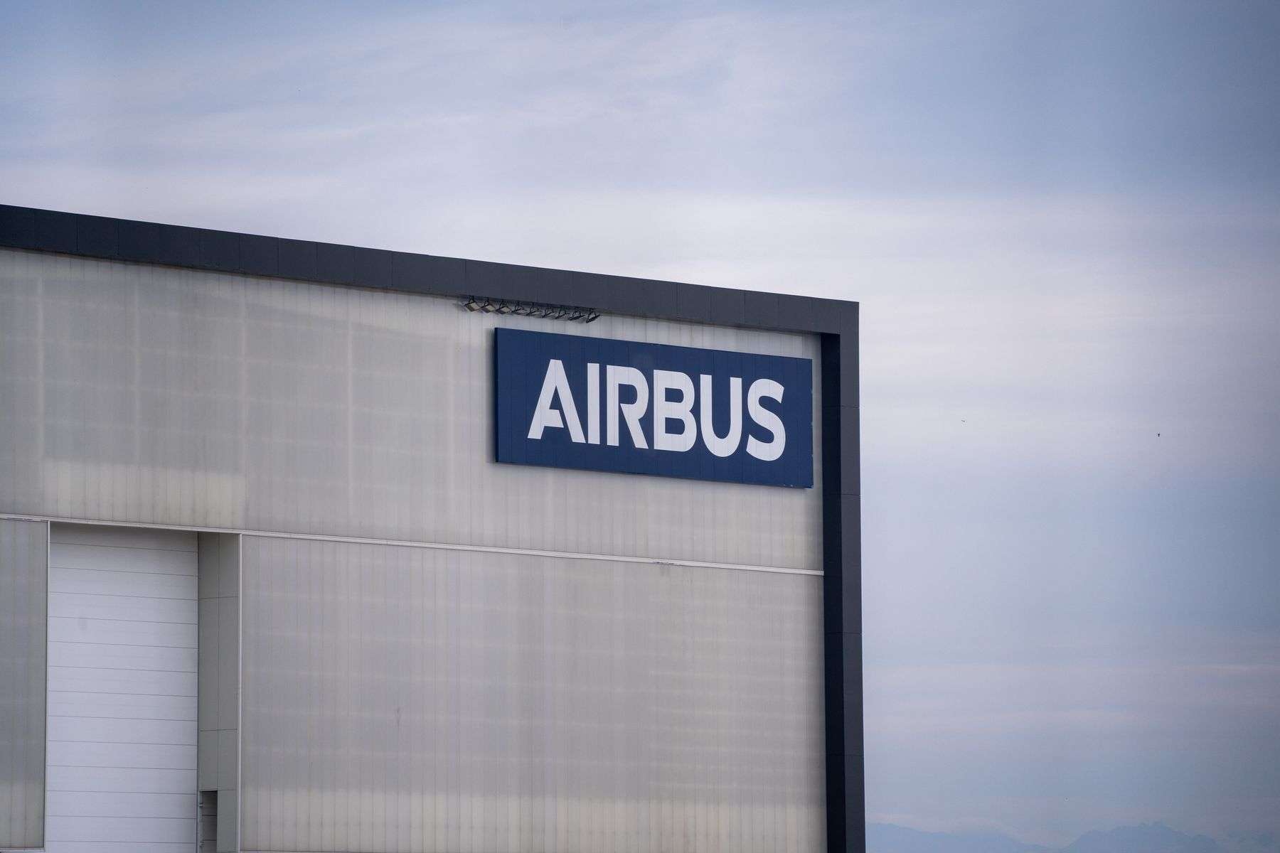 Exterior of an aerospace manufacturing plant building