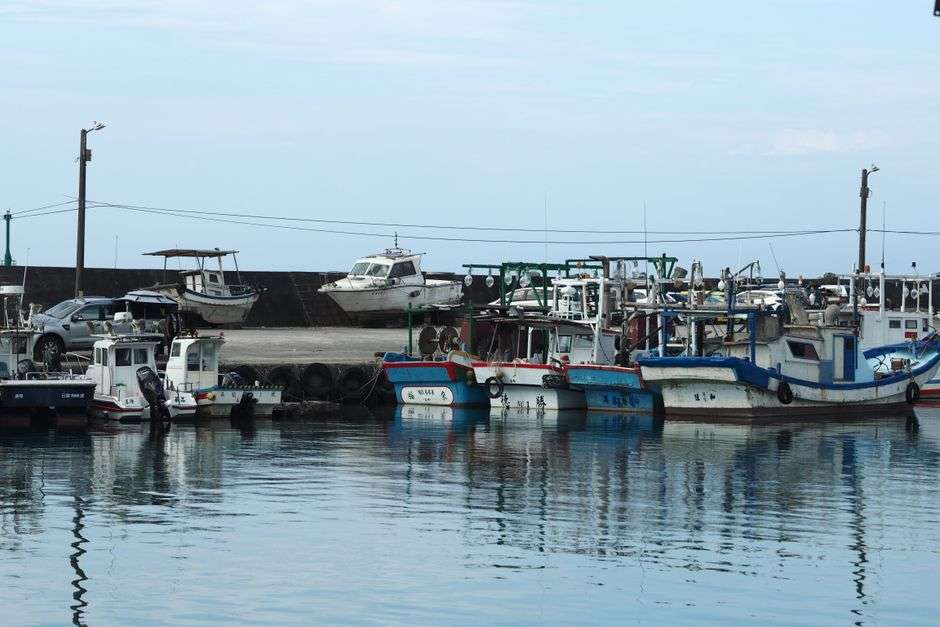 Fishing boats docked at a marina along the Alabama Gulf Coast