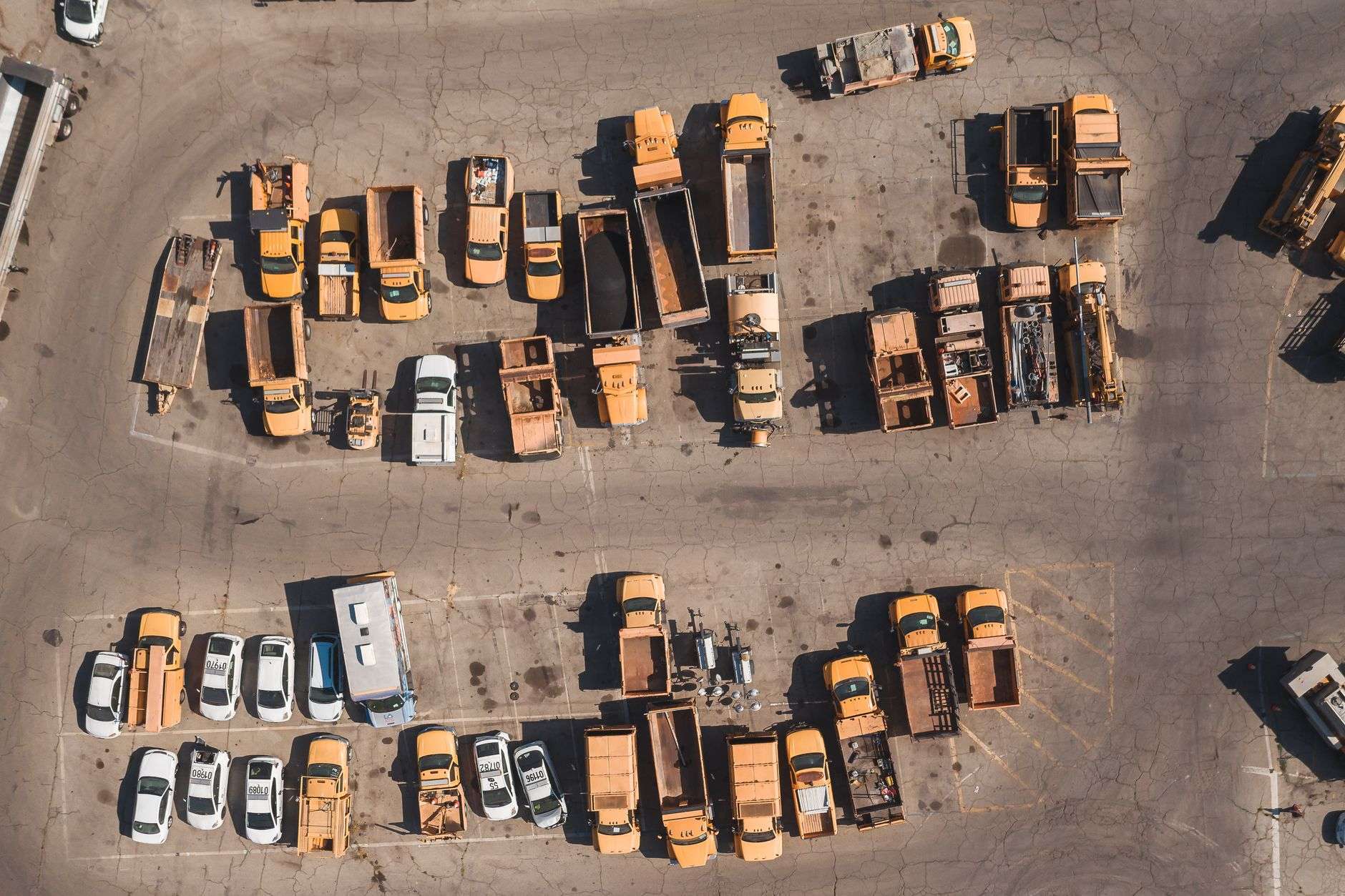 Municipal public works facility with maintenance vehicles, similar to the new Foley facility