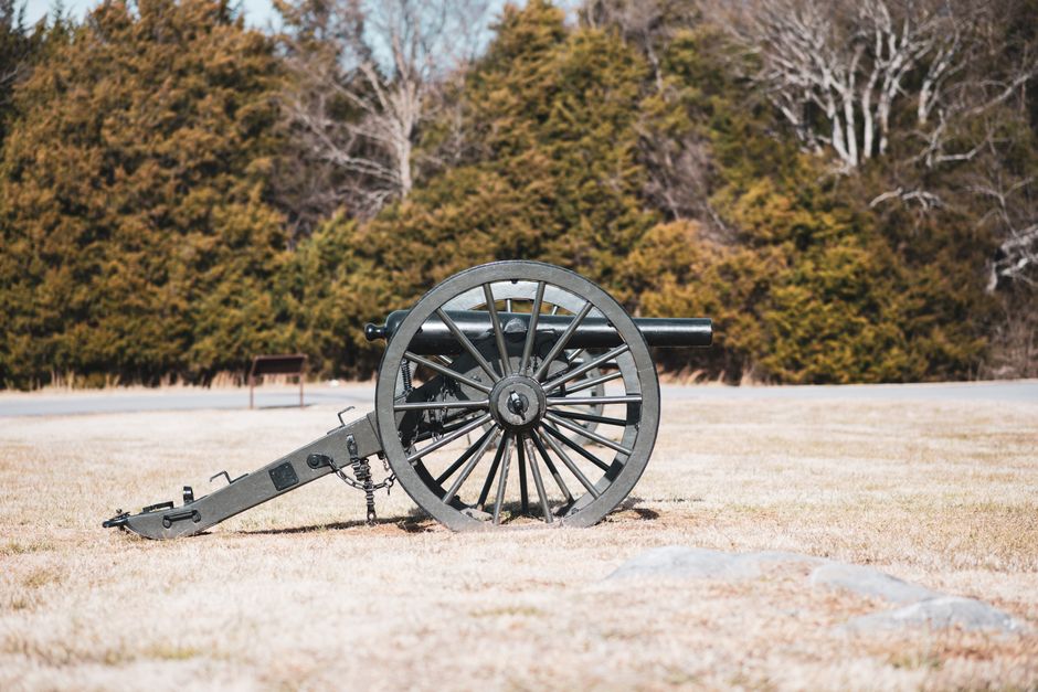 A historic coastal Civil War-era fort with cannons