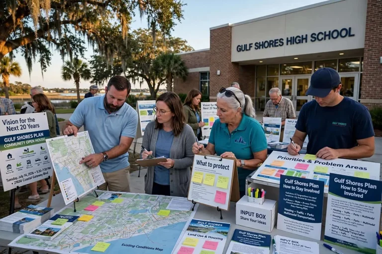 Illustration for the news story: Gulf Shores Opens Its Comprehensive Plan to Residents at a July Open House