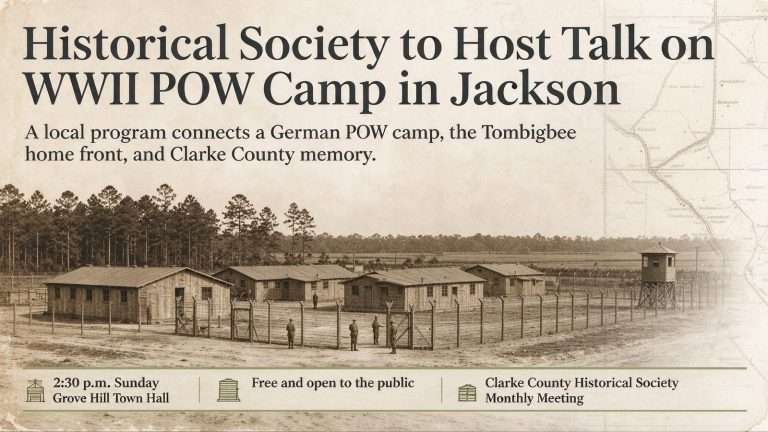 Illustration for the news story: Historical Society to Host Talk on WWII POW Camp in Jackson