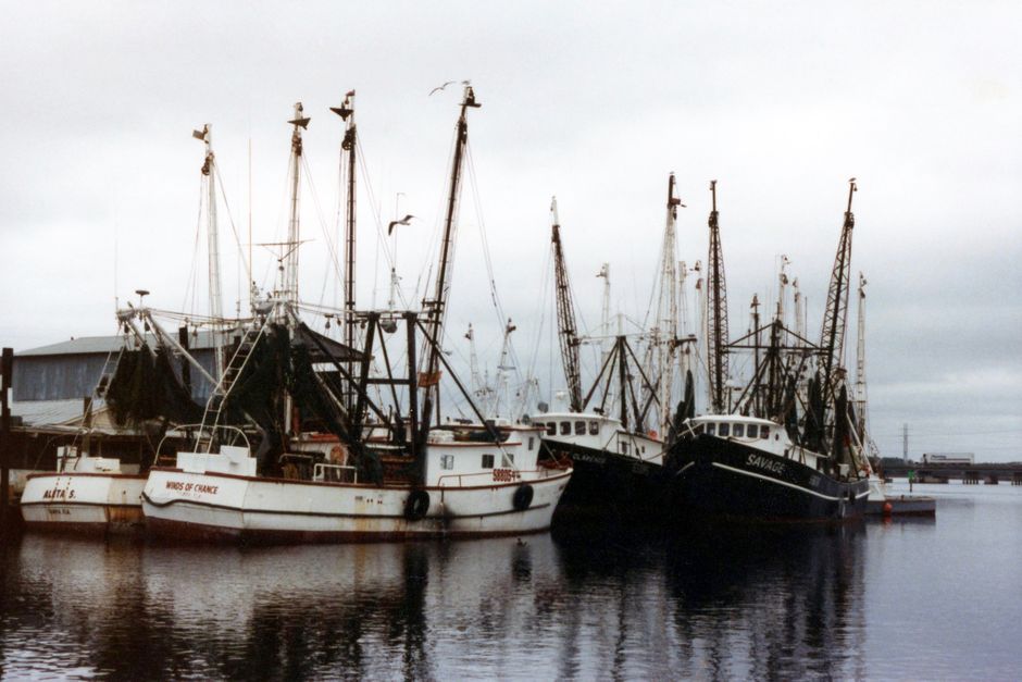 A fishing boat docked along the Alabama Gulf Coast